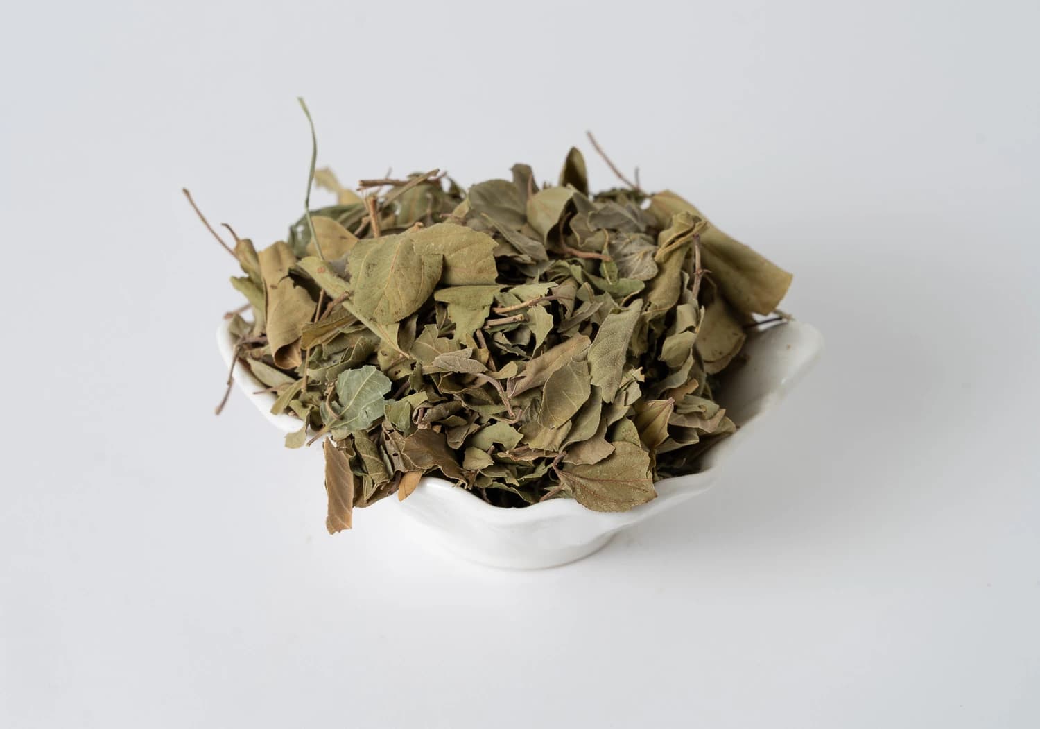 Natural basil leaves
